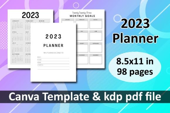 Download 2023 Planner Canva KDP Templates - 2023 Collection