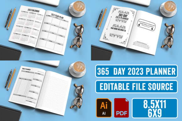 Download 365 Day | 2023 Planner KDP Interior - 2023 Collection