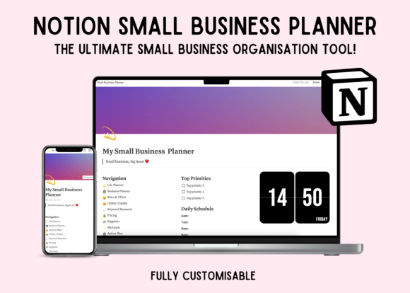 Download Notion Small Business Planner Template - Business planner Collection