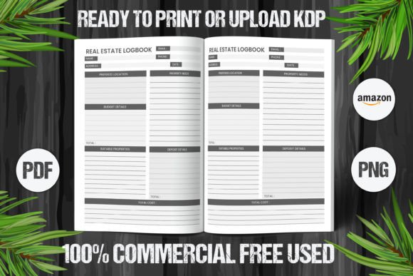 Download Real Estate Logbook 2023 KDP Interiors - 2023 Collection