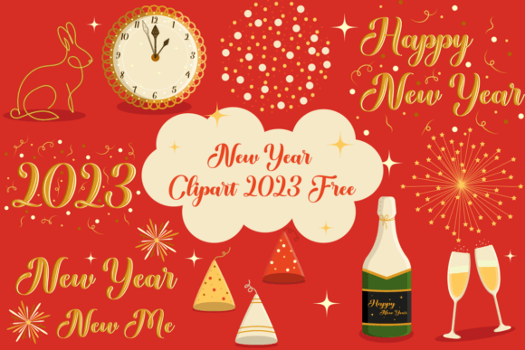 Download New Year 2023 Clipart Free - 2023 Collection