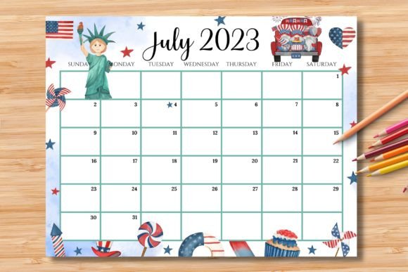 Download Editable/Fillable July 2023 Calendar - 2023 Collection