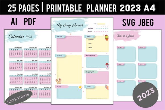 Download Printable Planner 2023 - 2023 Collection